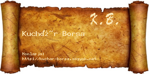 Kuchár Borsa névjegykártya